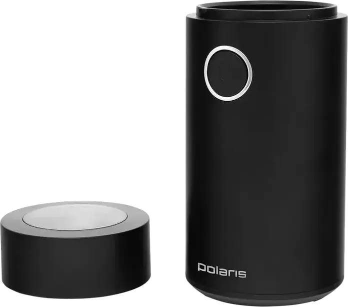 Polaris PCG2014 Electric Coffee Grinder, 200W, Stainless Steel Rotating Blades, 50g Bean Reservoir, Pulse Mode, Security Lock, Black