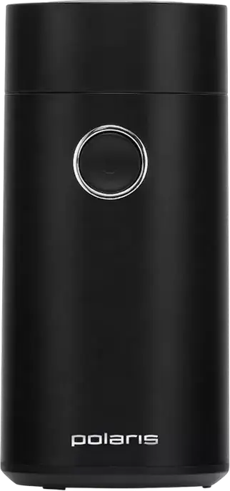 Polaris PCG2014 Electric Coffee Grinder, 200W, Stainless Steel Rotating Blades, 50g Bean Reservoir, Pulse Mode, Security Lock, Black