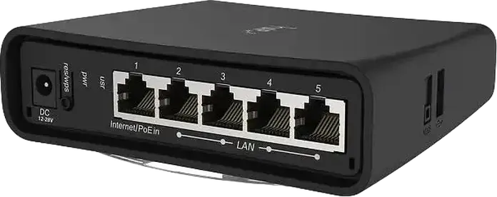 Router Wireless MikroTik hAP ac2 Dual-Band Gigabit, Wi-Fi 802.11ac 2.4GHz/5GHz, 5 Porturi Gigabit Ethernet, Port USB, PoE Pasiv, Criptare Hardware IPsec