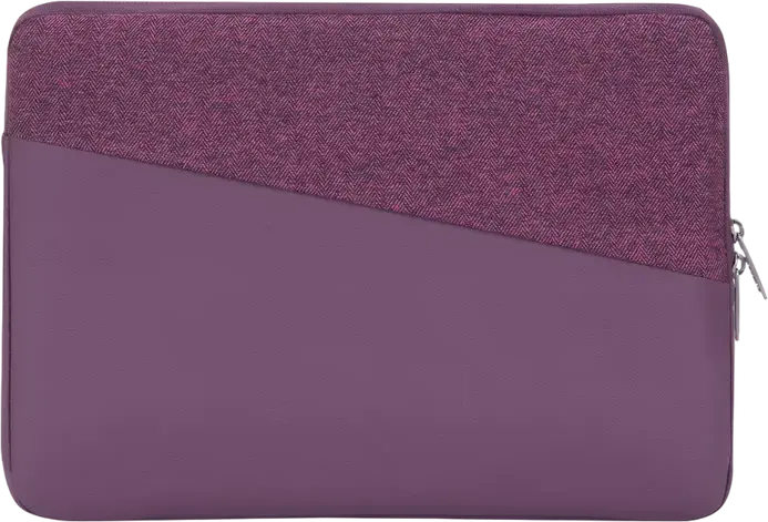 Husa pentru laptop RivaCase Egmont 7903 pentru laptopuri de pana 13.3 inch, MacBook Air 13, MacBook Pro 13, iPad Pro 12.9, Piele Artificiala si Tweed, Rosu