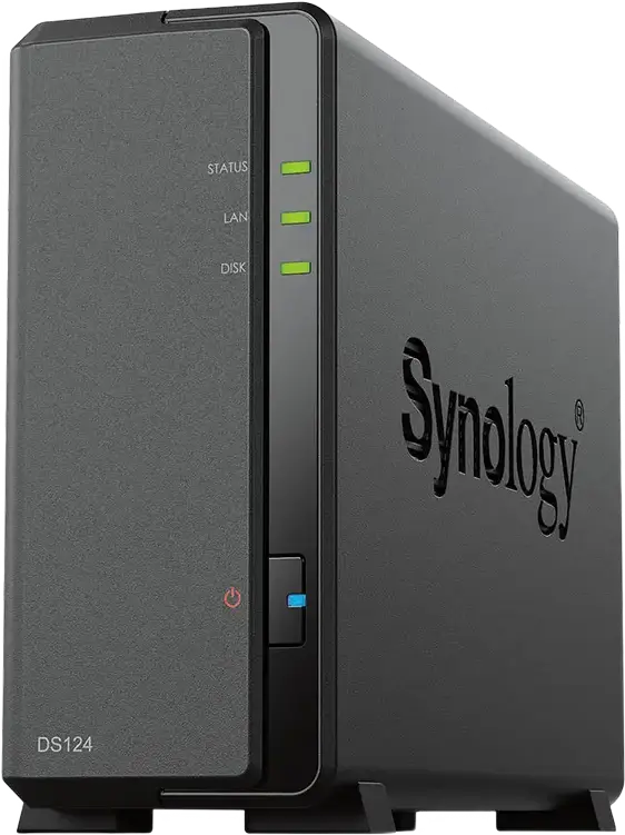 Stocare atașată la rețea SYNOLOGY DS124, Negru