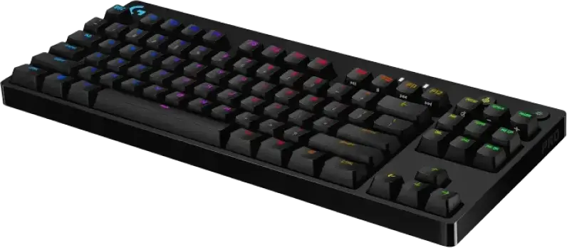 Logitech G Pro Mechanical Gaming Keyboard, Tenkeyless TKL, GX Blue Clicky Switches, LIGHTSYNC RGB, Wired USB, 920-009392, Black