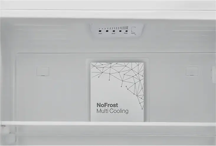 Frigider Combinat OZON OZ-NFN289MFW-EU, No Frost Congelator si Fridge, Capacitate Totala 270L, Clasa Energetica F, Alb, 176x54x60 cm