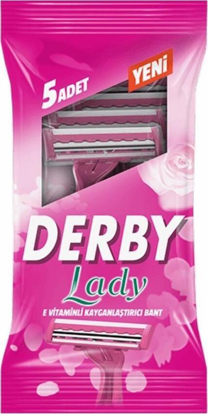 DERBY LADY Aparat p/u ras de unica folosinta 2 lame 5 buc  2721 /103010201 /1/14