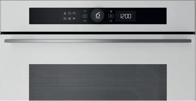 Whirlpool WOI5S8PM2SWA Built-in Electric Oven, 73L XXL Capacity, A+ Energy Class, White, 6th Sense Technology, AirFry, Steam+, FlexiClean, LED Display