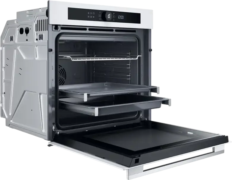 Whirlpool WOI5S8PM2SWA Built-in Electric Oven, 73L XXL Capacity, A+ Energy Class, White, 6th Sense Technology, AirFry, Steam+, FlexiClean, LED Display