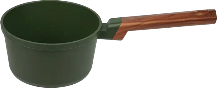 Oala cu capac din aluminiu Resto 93700 SADR, 1.4L, 16cm, interior non-stick, compatibila cu inductie, verde