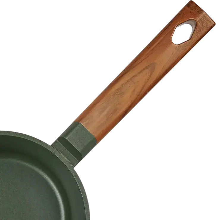 Oala cu capac din aluminiu Resto 93700 SADR, 1.4L, 16cm, interior non-stick, compatibila cu inductie, verde