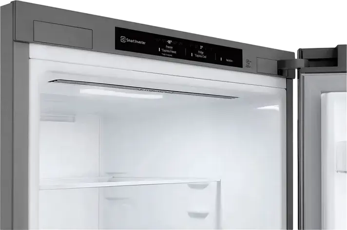 Frigider Combinat LG GBV3100EEP, Capacitate Neta 344L, No Frost, Compresor Smart Inverter, DoorCooling+, LinearCooling, Argintiu, Liber