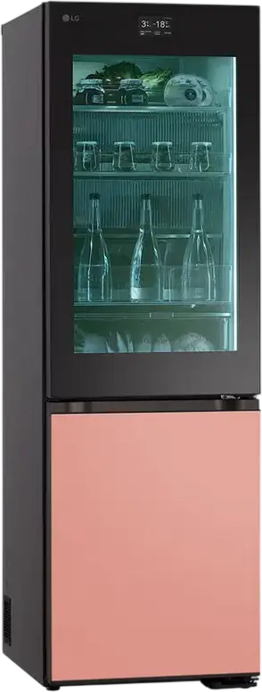 Холодильник LG MoodUP GBG719MDNN, комбинированный с нижней морозильной камерой, 352 л, No Frost, InstaView, Smart Inverter, Wi-Fi ThinQ, 59.5x187x68.4 см