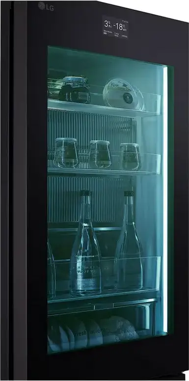 Холодильник LG MoodUP GBG719MDNN, комбинированный с нижней морозильной камерой, 352 л, No Frost, InstaView, Smart Inverter, Wi-Fi ThinQ, 59.5x187x68.4 см