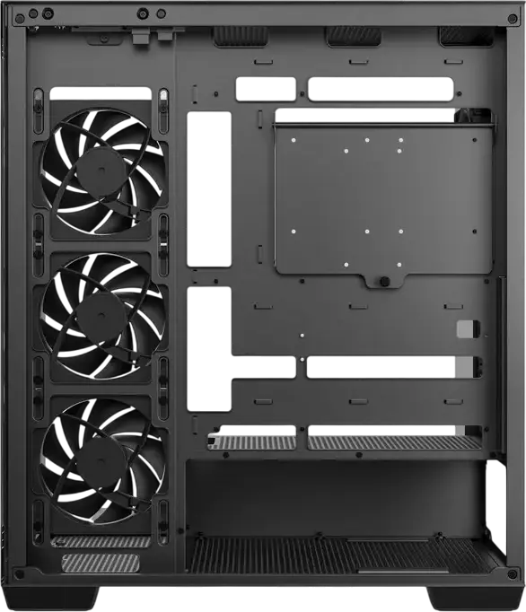 Корпус Deepcool CG580 4F V2 Midi-Tower ATX Fishtank, Черный, панорамное закаленное стекло, 4 ARGB PWM вентилятора, поддержка радиатора 360мм, USB-C Gen2