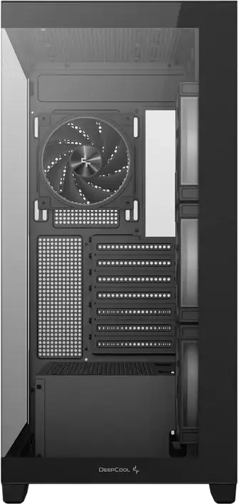 Корпус Deepcool CG580 4F V2 Midi-Tower ATX Fishtank, Черный, панорамное закаленное стекло, 4 ARGB PWM вентилятора, поддержка радиатора 360мм, USB-C Gen2