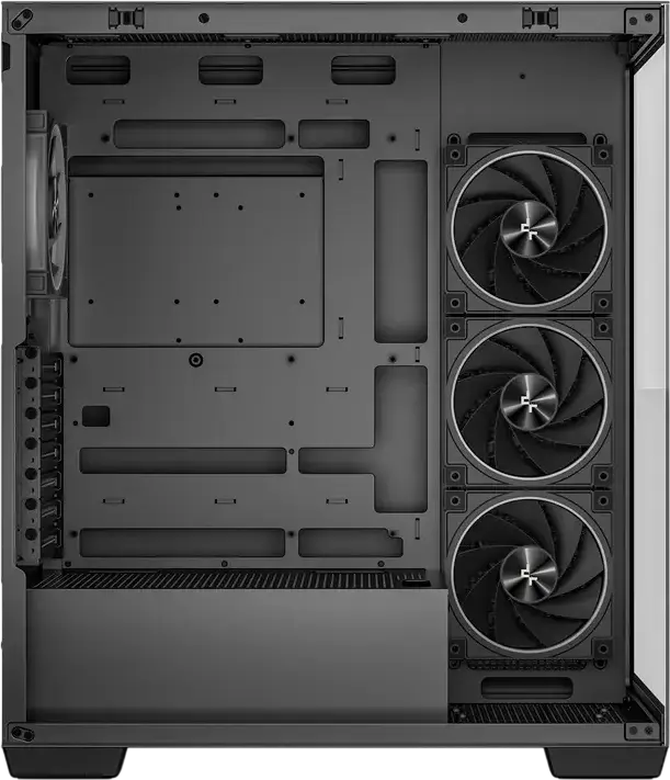 Корпус Deepcool CG580 4F V2 Midi-Tower ATX Fishtank, Черный, панорамное закаленное стекло, 4 ARGB PWM вентилятора, поддержка радиатора 360мм, USB-C Gen2
