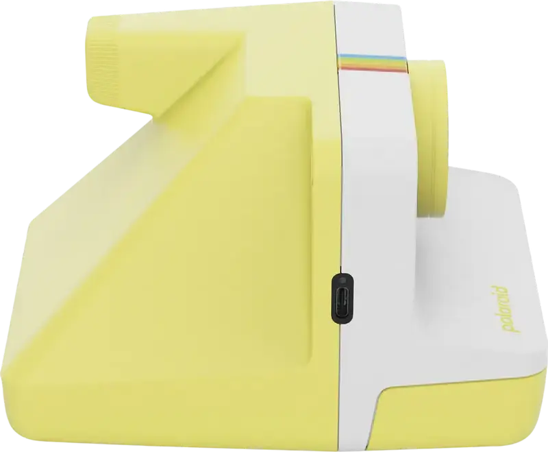 Polaroid Now Generation 3 Instant Camera, Two-Lens Autofocus, Improved Light Meter, Double Exposure, USB Type-C, 40% Recycled Materials, Yellow