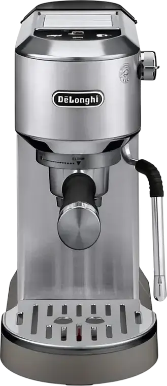 DeLonghi Dedica Duo EC890 Manual Espresso Machine, 1450W, 15 Bar, 1.1L Tank, Cold Extraction Technology, LED Display, Stainless Steel, Set of 8 Pieces