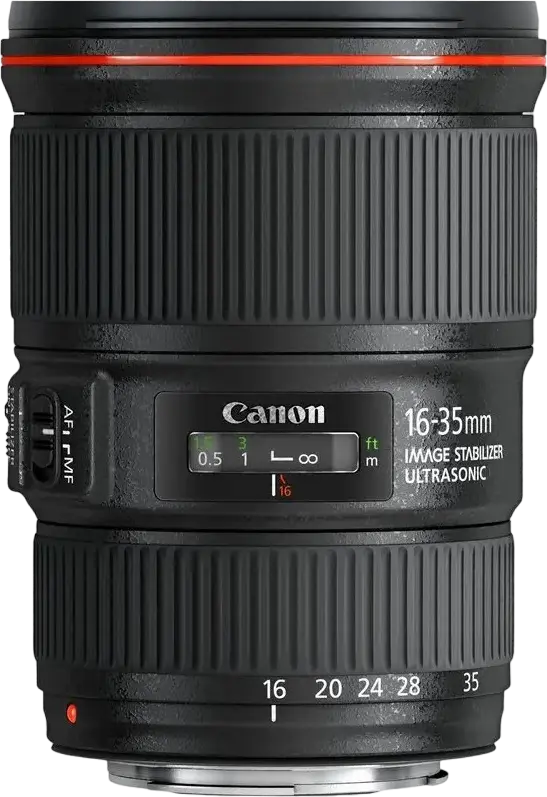 Canon EF 16-35mm f/4L IS USM Ultra Wide-Angle Zoom Lens for Full Frame, Image Stabilization, USM Autofocus, 77mm Filter, Weather Sealed