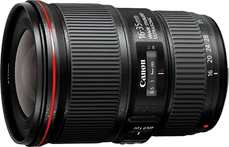 Canon EF 16-35mm f/4L IS USM Ultra Wide-Angle Zoom Lens for Full Frame, Image Stabilization, USM Autofocus, 77mm Filter, Weather Sealed