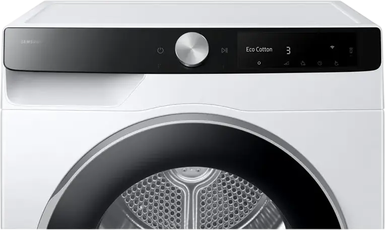 Samsung DV90DG6845LKU4 AI Series 6000 Heat Pump Dryer, 9 kg Capacity, Energy Class A, AI Optimal Dry, SmartThings WiFi, Inverter Compressor, White