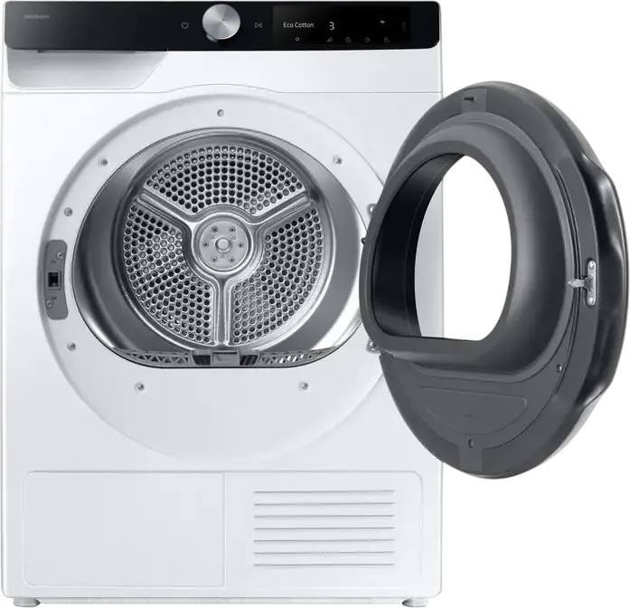 Samsung DV90DG6845LKU4 AI Series 6000 Heat Pump Dryer, 9 kg Capacity, Energy Class A, AI Optimal Dry, SmartThings WiFi, Inverter Compressor, White