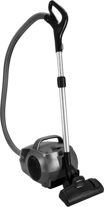 Polaris PVC 2103 Multicyclone Cylinder Vacuum Cleaner, 2200W, 650W Suction, HEPA 10 Filter, 2.2L Container, Graphite, with Turbo and Parquet Brushes