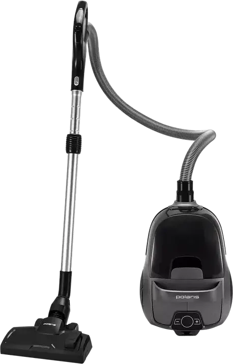 Polaris PVC 2103 Multicyclone Cylinder Vacuum Cleaner, 2200W, 650W Suction, HEPA 10 Filter, 2.2L Container, Graphite, with Turbo and Parquet Brushes