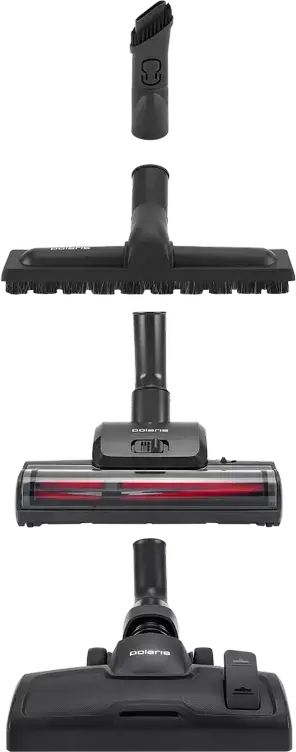 Polaris PVC 2103 Multicyclone Cylinder Vacuum Cleaner, 2200W, 650W Suction, HEPA 10 Filter, 2.2L Container, Graphite, with Turbo and Parquet Brushes