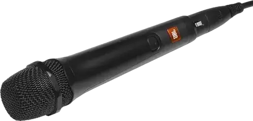 Microfon Dinamic pentru Voce si Karaoke JBL PBM100, Cardioid, 50Hz-15kHz, Cablu 2m cu Jack 6.35mm, Optimizat pentru Difuzoare JBL PartyBox, Negru