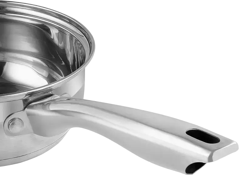 Resto 92001 Libra Stainless Steel Saucepan with Glass Lid, 1.4L, 16cm Diameter, Mirror Polish, Induction Compatible, with Internal Volume Markings