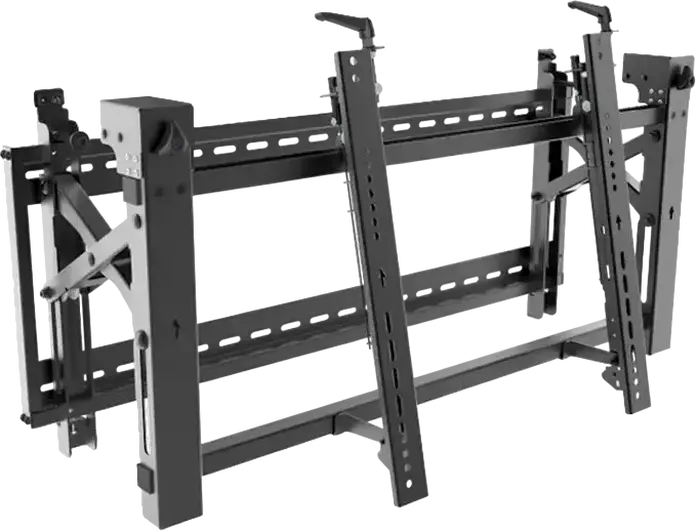 Reflecta PLANO Video Wall 70-6040 Wall Mount for 37-70 inch Screens, 70kg Max Load, Pop-Out Function, VESA 200x200 to 600x400, Black Steel
