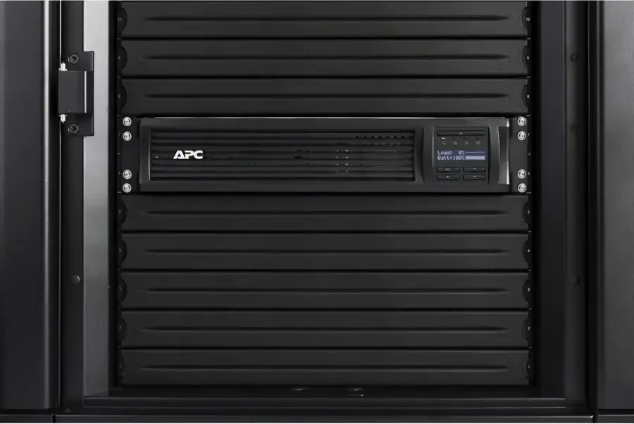 APC Smart-UPS SMT3000RMI2UC 3000W 2700VA Line-Interactive Rackmount 2U UPS, Pure Sine Wave, AVR, 9 Outlets (8x C13, 1x C19), LCD Display, Black
