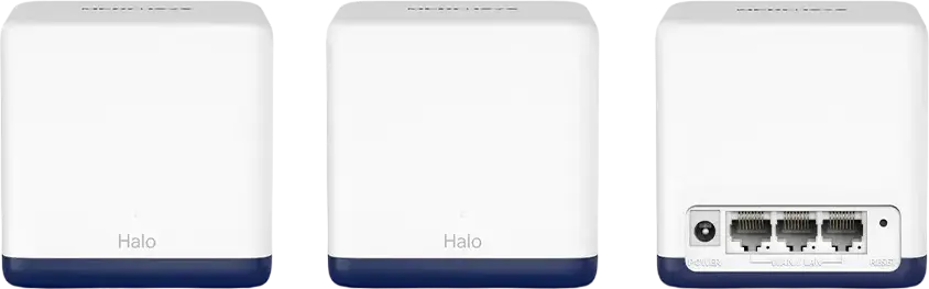 Mercusys Halo H50G AC1900 Whole Home Mesh Wi-Fi System, 1.9 Gbps Dual-Band Gigabit, Coverage up to 550m2, MU-MIMO, Beamforming, Seamless Roaming, White