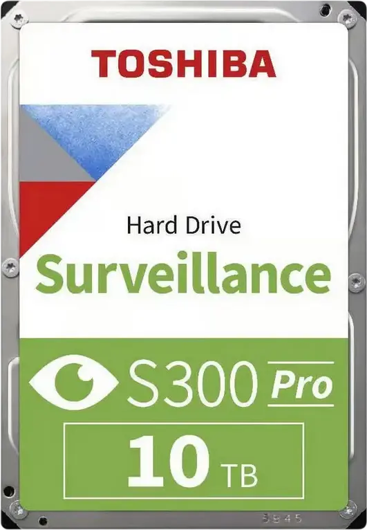 Hard Disk Toshiba S300 Pro Surveillance MD10ADA10TV 10TB 3.5" SATA-3 7200 RPM Cache 512MB CMR Operare 24/7 pentru pana la 64 Camere
