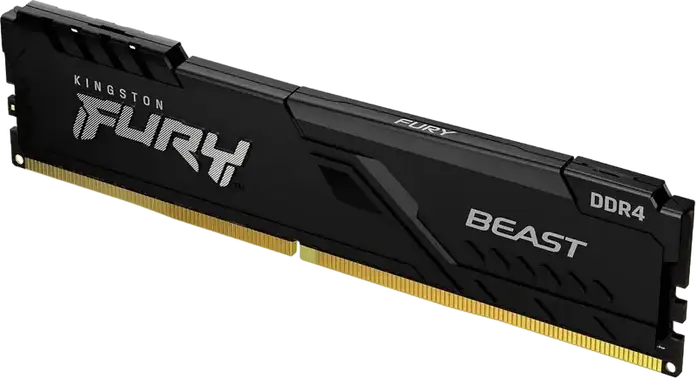 Комплект из 2 модулей Kingston FURY Beast KF436C18BBK2/32 32ГБ (2x16ГБ) DDR4 3600МГц CL18 PC4-28800 288-Pin DIMM оперативная память для ПК с радиатором, черный