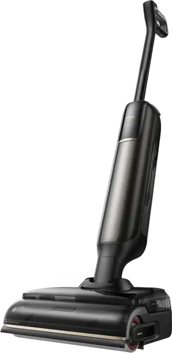 Вертикальный пылесос Mova M50 Pro HMH26A для влажной и сухой уборки, мощность всасывания 22 кПа, 450 Вт, аккумулятор 4000 мАч, бак 0.8 л, станция самоочистки, LED-дисплей, черный