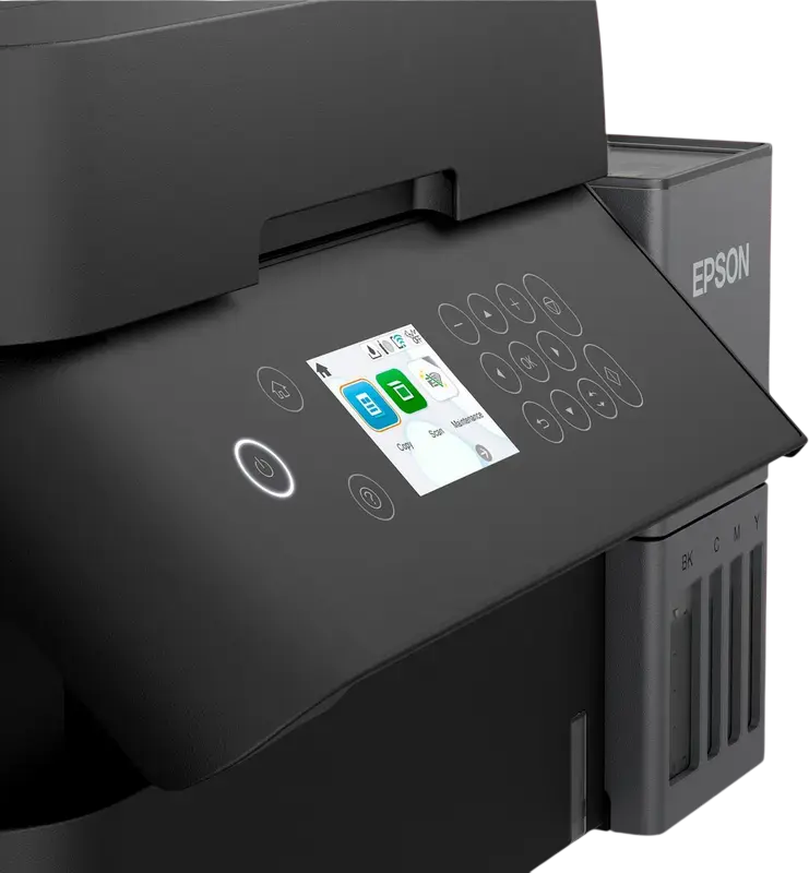 Epson EcoTank L6370 Multifunction Inkjet Printer, Print Scan Copy, ADF, Auto Duplex, Wi-Fi, Ethernet, PrecisionCore, Black, Includes 1 Set of Ink