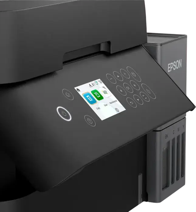 Epson EcoTank L6370 Multifunction Inkjet Printer, Print Scan Copy, ADF, Auto Duplex, Wi-Fi, Ethernet, PrecisionCore, Black, Includes 1 Set of Ink
