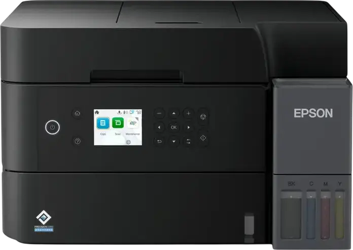 Epson EcoTank L6370 Multifunction Inkjet Printer, Print Scan Copy, ADF, Auto Duplex, Wi-Fi, Ethernet, PrecisionCore, Black, Includes 1 Set of Ink