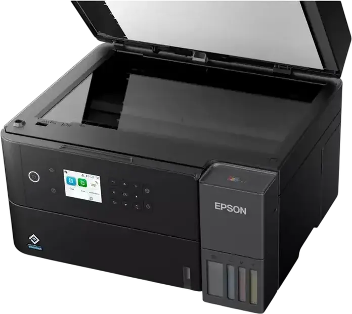 Epson EcoTank L6370 Multifunction Inkjet Printer, Print Scan Copy, ADF, Auto Duplex, Wi-Fi, Ethernet, PrecisionCore, Black, Includes 1 Set of Ink