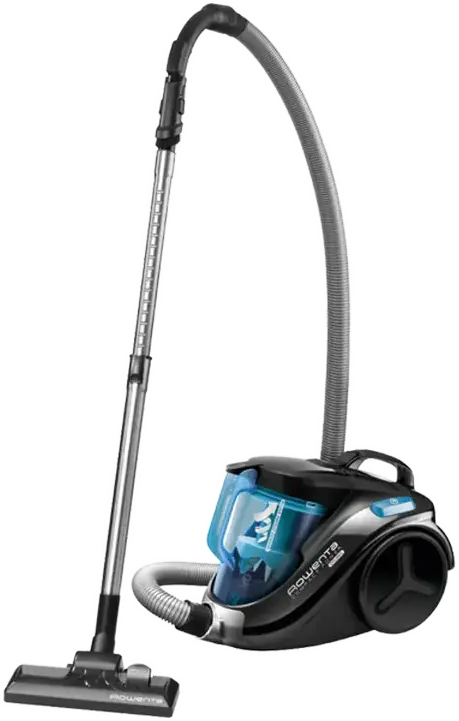 Rowenta Compact Power Cyclonic RO3731 Bagless Cylinder Vacuum Cleaner, 750W Effitech Motor, HEPA 13 Filter, 1.5L Dust Container, Blue and Black