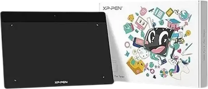 Графический планшет XP-Pen Deco Fun S, 8192 уровня нажатия, стилус без батареи, активная область 160 x 102 мм, USB-C, Windows MacOS Linux Android