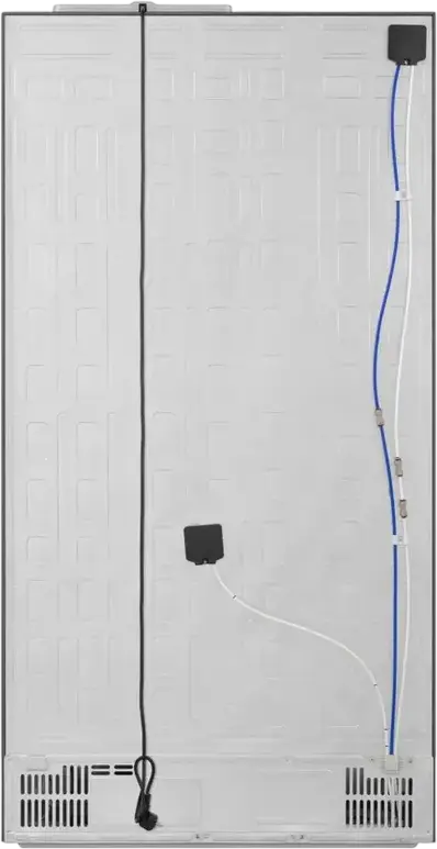 Hisense RS5P528STIE Side-by-Side Refrigerator, 528L Total Capacity, Total No Frost, Water and Ice Dispenser, Inverter Technology, Grey Stainless Steel