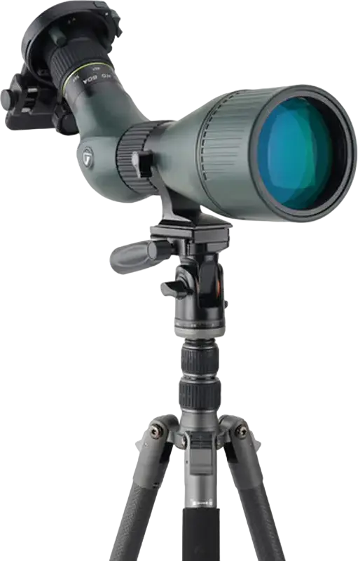 Tripod Vanguard VEO 3 GO 235 din Fibra de Carbon cu Cap Video Pan-Tilt, Gri, Inaltime Maxima 135cm, Capacitate Sare 4.5kg, 5 Sectiuni, Conversie Monopod, Compatibil Arca-Swiss