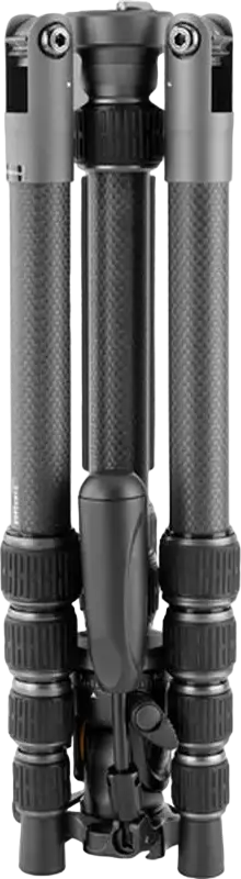 Tripod Vanguard VEO 3 GO 235 din Fibra de Carbon cu Cap Video Pan-Tilt, Gri, Inaltime Maxima 135cm, Capacitate Sare 4.5kg, 5 Sectiuni, Conversie Monopod, Compatibil Arca-Swiss