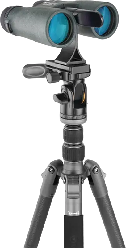 Tripod Vanguard VEO 3 GO 235 din Fibra de Carbon cu Cap Video Pan-Tilt, Gri, Inaltime Maxima 135cm, Capacitate Sare 4.5kg, 5 Sectiuni, Conversie Monopod, Compatibil Arca-Swiss