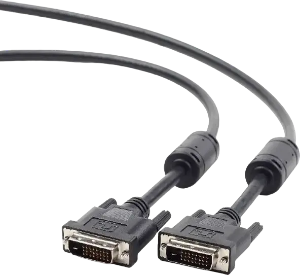 Cablexpert CC-DVI2-BK-15 DVI-D Dual Link Video Cable, 4.5m, Black, 1920x1080 @60Hz, Ferrite Cores, Moulded Long Screws