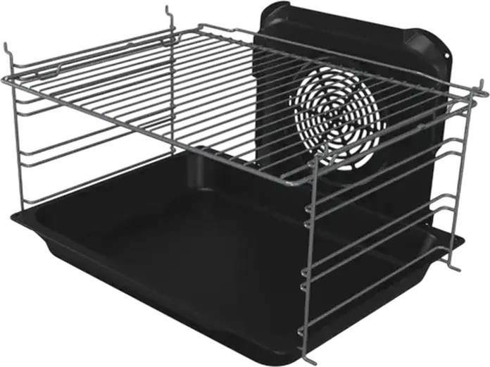 Gorenje GK6A40WFFM Mixed Cooker, 4 Gas Burners with Cast Iron Grates, 71L Electric Oven with 9 Functions, Convection, Grill, Steam Cleaning, White