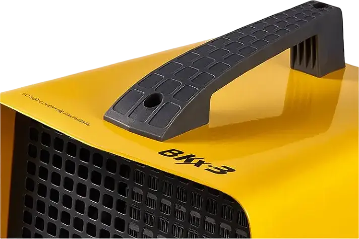Ballu BKX-3 Heat Gun 2000W, Metal-Ceramic Heating Element, 2 Operating Modes, LED Display with Timer, Dust Filter, IP21, Yellow