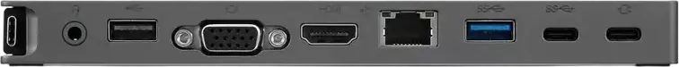 Lenovo ThinkPad USB-C Mini Dock 40AU0065EU Statiune de Andubare, Power Delivery 65W, HDMI 4K, VGA, RJ45 Ethernet, 2x USB 3.1, Gri