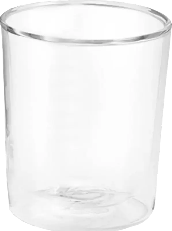 DeLonghi DLSC318 Double Wall Thermal Glasses Set, 400ml Borosilicate Glass, Hand-Blown Transparent Cups for Hot and Cold Drinks, Dishwasher Safe